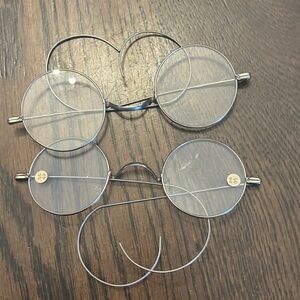 Round Silver Wire Frame Glasses